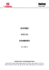 178长虹业务计划与控制体系最终报告149页(罗兰贝格)