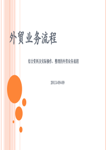 ch2外贸业务基础知识(一)