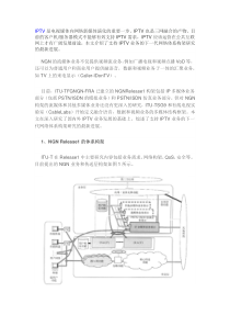 IPTV业务的下一代网络体系构架研究