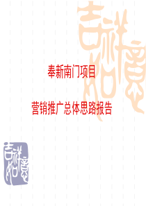 宜春奉新南门项目营销推广总体思路报告--沙漠中的海盗