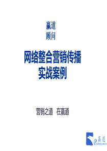 赢道顾问网络整合营销传播实战案例