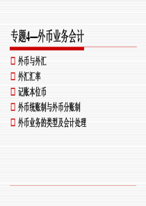 专题4—外币业务会计