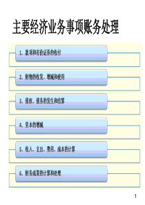主要经济业务事项账务处理