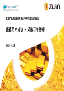 ZIJINSAP采购订单模块培训(精)