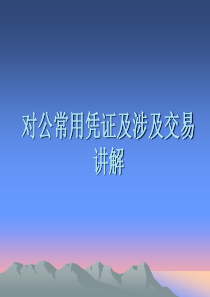 对公常用转账业务交易培训(0812)