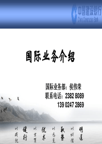 建设银行新入行员工培训(国际业务)