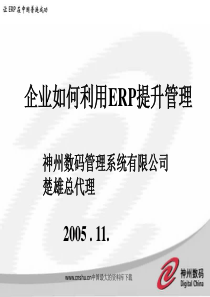 企业如何利用ERP提升管理（PPT 46）