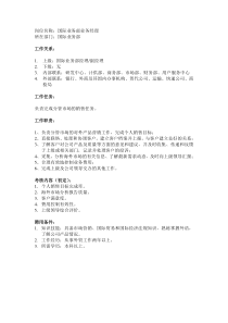 某企业国际业务部业务经理岗位说明书