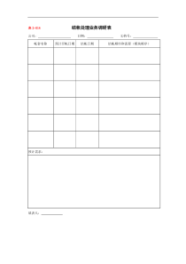 结帐处理业务调研表
