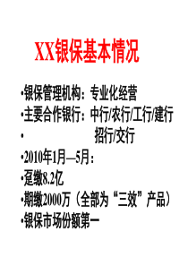 银保业务的经营与管理---培训课程