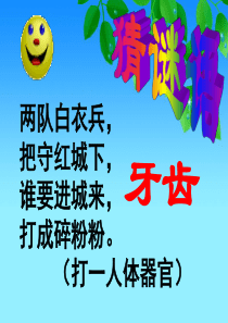 一年级上-活动1-换牙期的自我保护