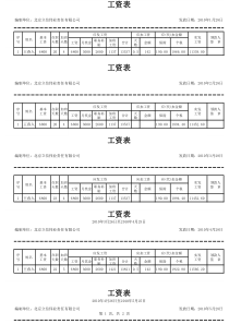 正规工资条模版