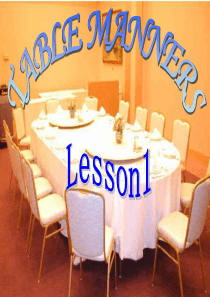 中职英语第三册unit6-Manner-and-Etiquettes