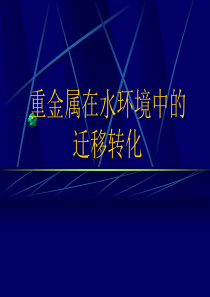 6a-水环境中重金属化学行为