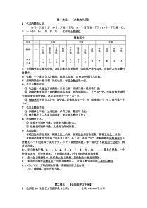 四年级上册一二单元知识点整理及典型题型
