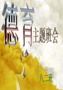 德育教育主题班会课件