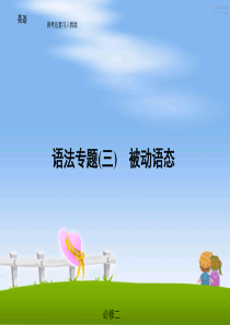 高中语法专题被动语态(精品PPT)