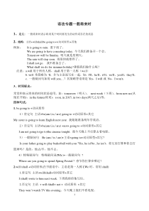 小学英语语法一般将来时(包括练习)