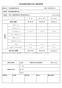 工程款签领表