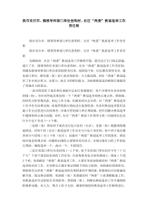 我市实行市、镇领导和部门单位挂钩联系村、社区“两委”换届选举工作责任制-精选模板