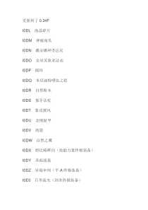 世界RPG0.34修改代码大全