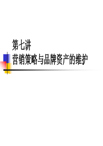 7营销策略与资产的维护)