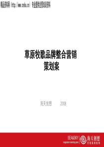 《草原牧歌品牌整合营销策划案》(38页)