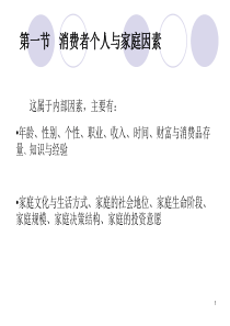 第八章影响消费者行为的因素