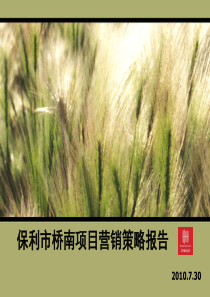 世联_广州保利市桥南商业项目营销策略报告_91p_销售推