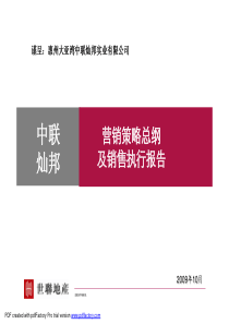 世联_惠州大亚湾中联灿邦项目营销策略总纲及销售执行报告_192P