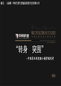 中国花水湾度假小镇营销思考(营销策略可参考)