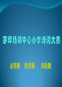 一年级诗词大赛