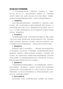 国内重点细分市场营销策略