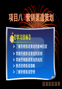 市场营销策划项目八营销渠道策划