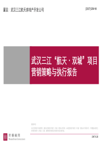武汉三江“航天·双城”项目营销策略与执行方案
