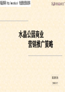 水晶公园商业营销推广策略-房地产营销（PPT48页）