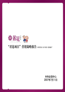 易居-上海君莲项目营销策划方案