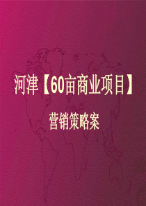 河津60亩商业项目营销策略案
