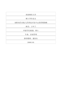 浅析西昌市航飞苦荞麦开发中心的营销策略