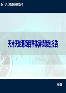 策源XXXX年天津天地源项目整体营销策划报告90P