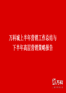 长沙万科城高层营销策略报告