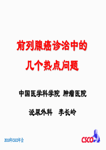 前列腺癌诊治中的几个热点问题