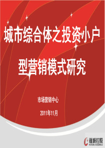 城市综合体之投资小户型营销模式研究swothouse