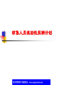 激励性薪酬计划设计指引(销售人员)-HR猫猫