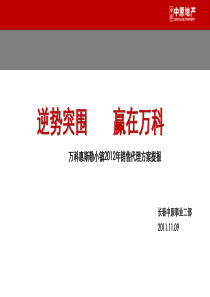 万科惠斯勒小镇XXXX年销售代理方案1113