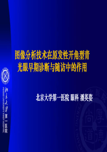 图像分析技术在POAG早期诊断与随访中的作用