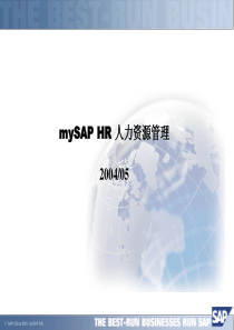 最权威经典的SAPHR入门培训教程HR-ChinaPayroll