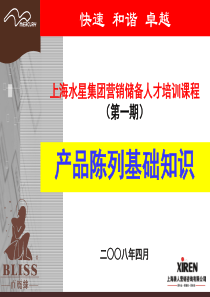 上海XX集团营销储备人才培训-产品陈列基础知识（PPT 31页）