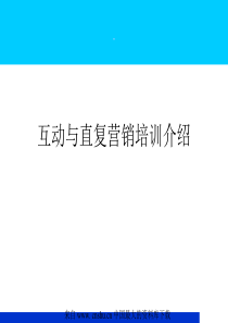 互动与直复营销培训介绍(ppt 23)