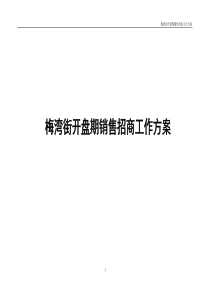 嘉兴梅湾街开盘期销售招商工作方案-43DOC